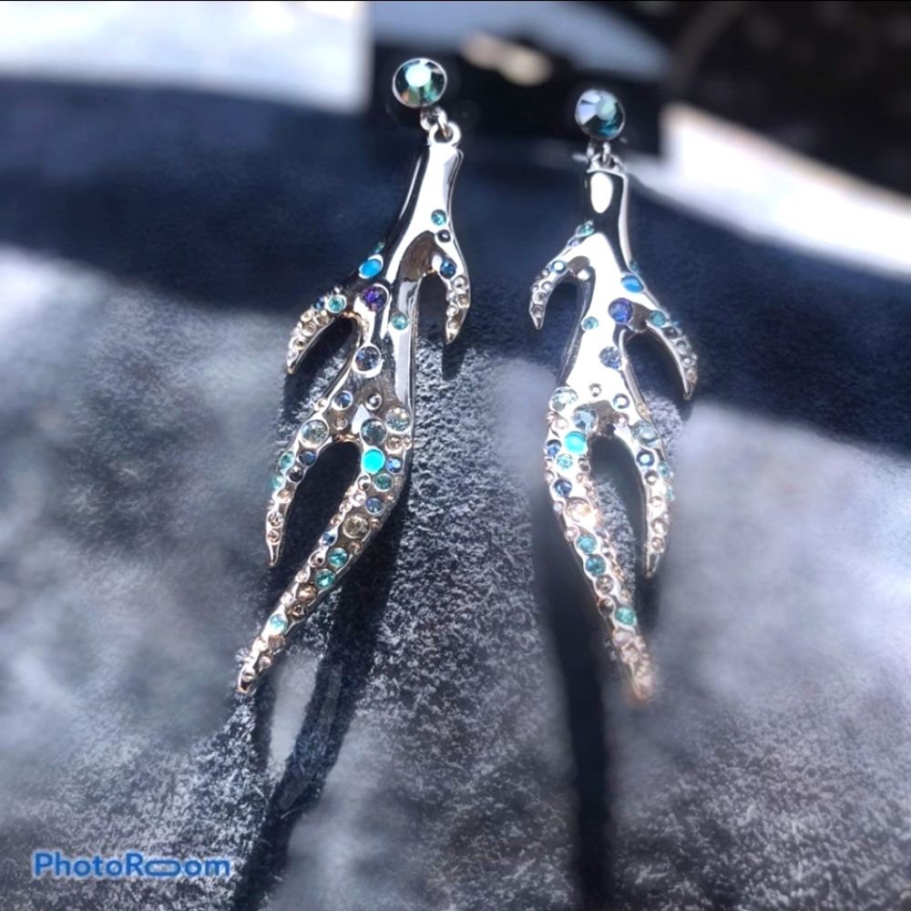 NITB, SWAROVSKI EARRINGS SEA GRASS